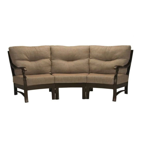tropitone Ravello Crescent Sectional Assembly instructions tropitone Ravello Crescent Sectional Assembly instructions