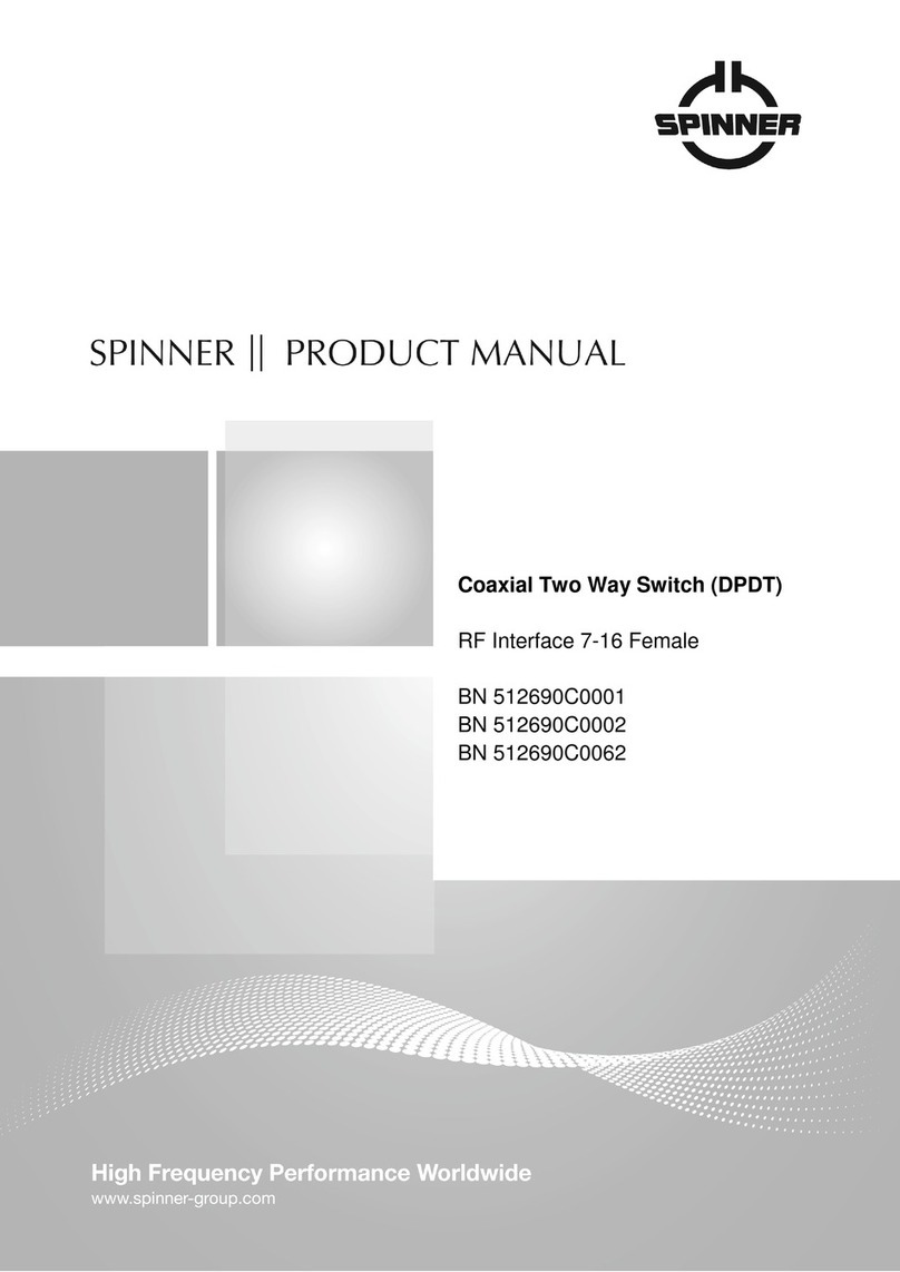 Spinner BN 512690C0001 product manual