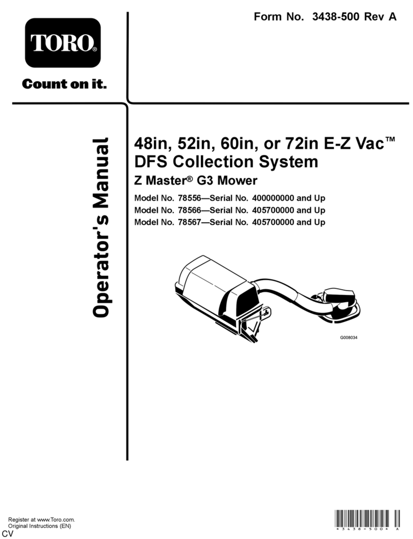 Toro E-Z Vac DFS 78556 User manual
