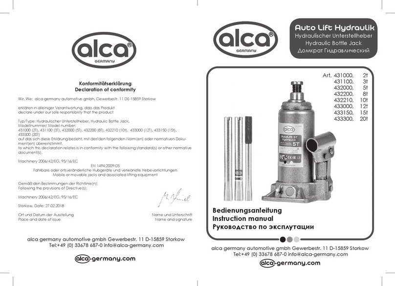 alca 431000 instruction manual