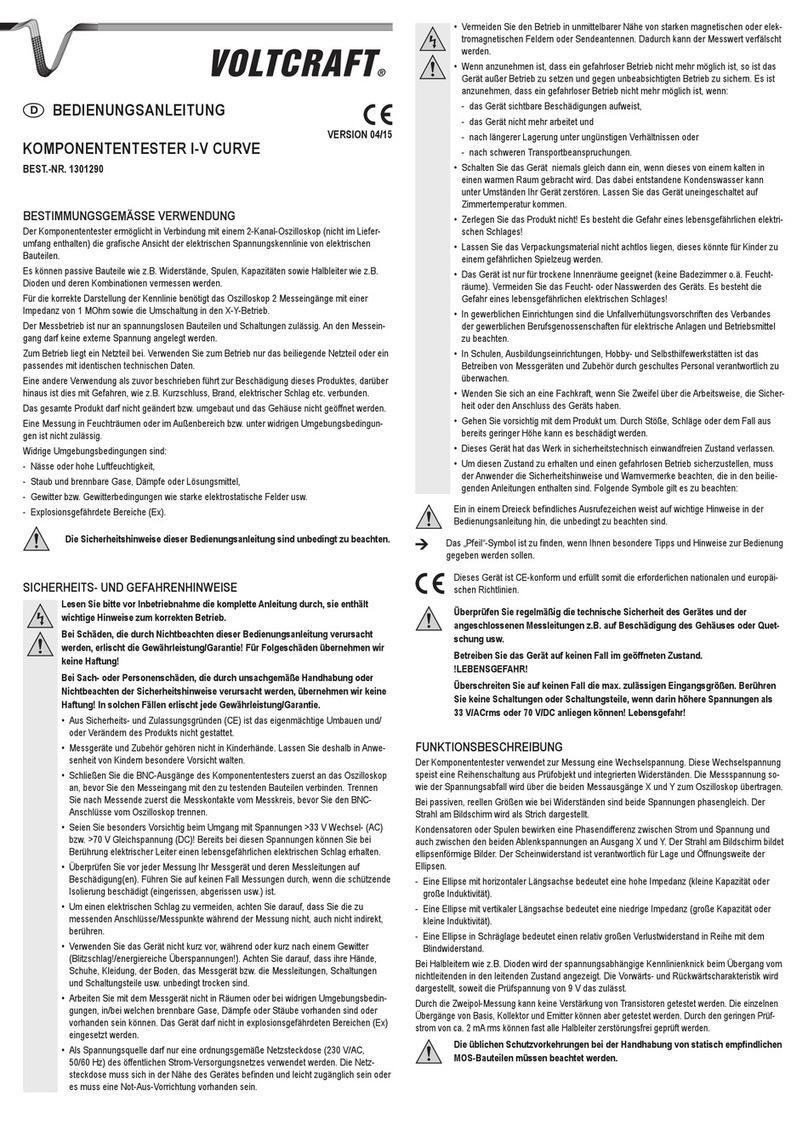 VOLTCRAFT I-V Curve User manual