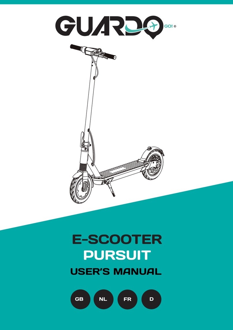 GUARDO E-SCOOTER PURSUIT User manual