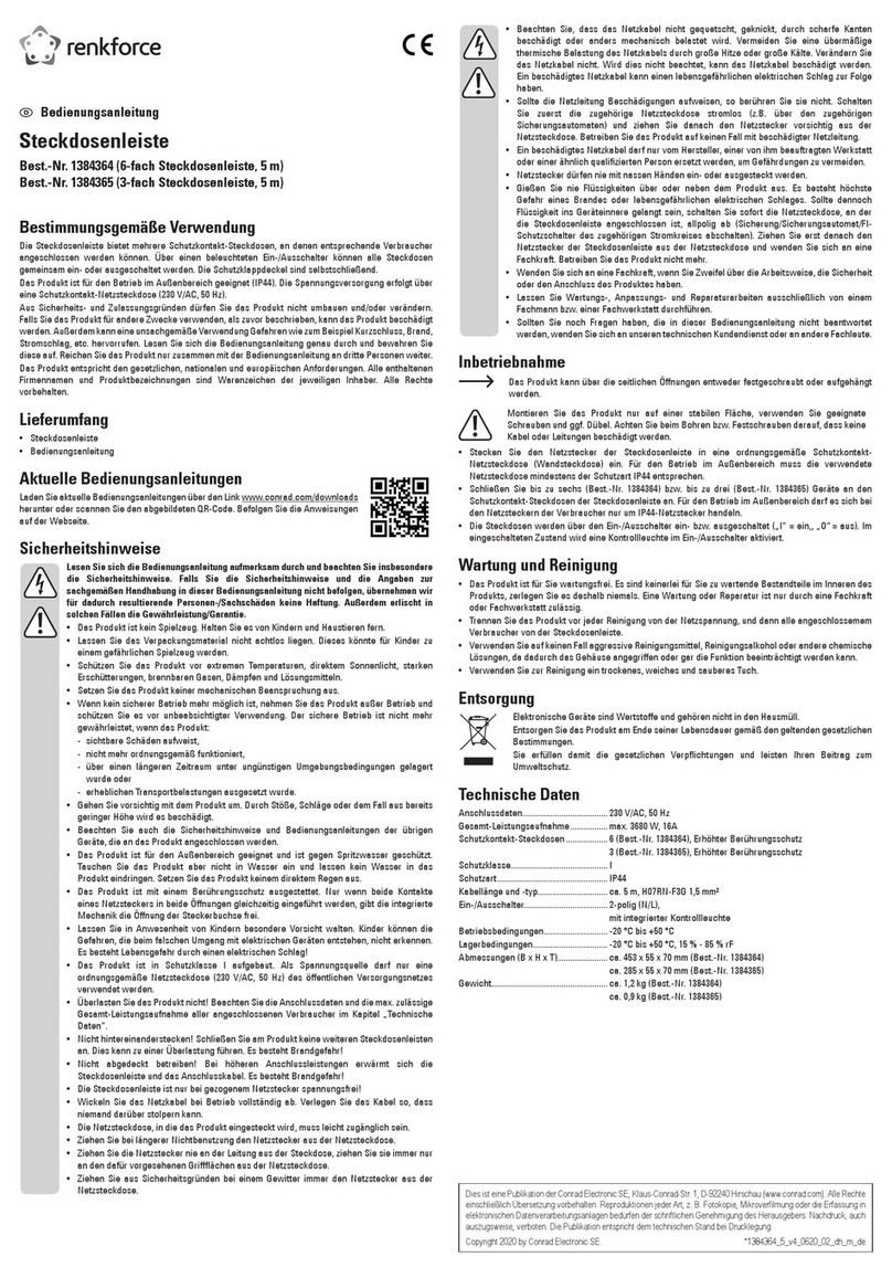 Renkforce 650D-CMB User manual