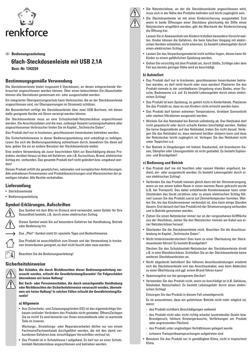 Renkforce 815A-CMB-SUSB operating instructions