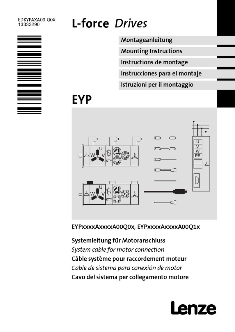 Lenze EYP A Series Mounting instructions
