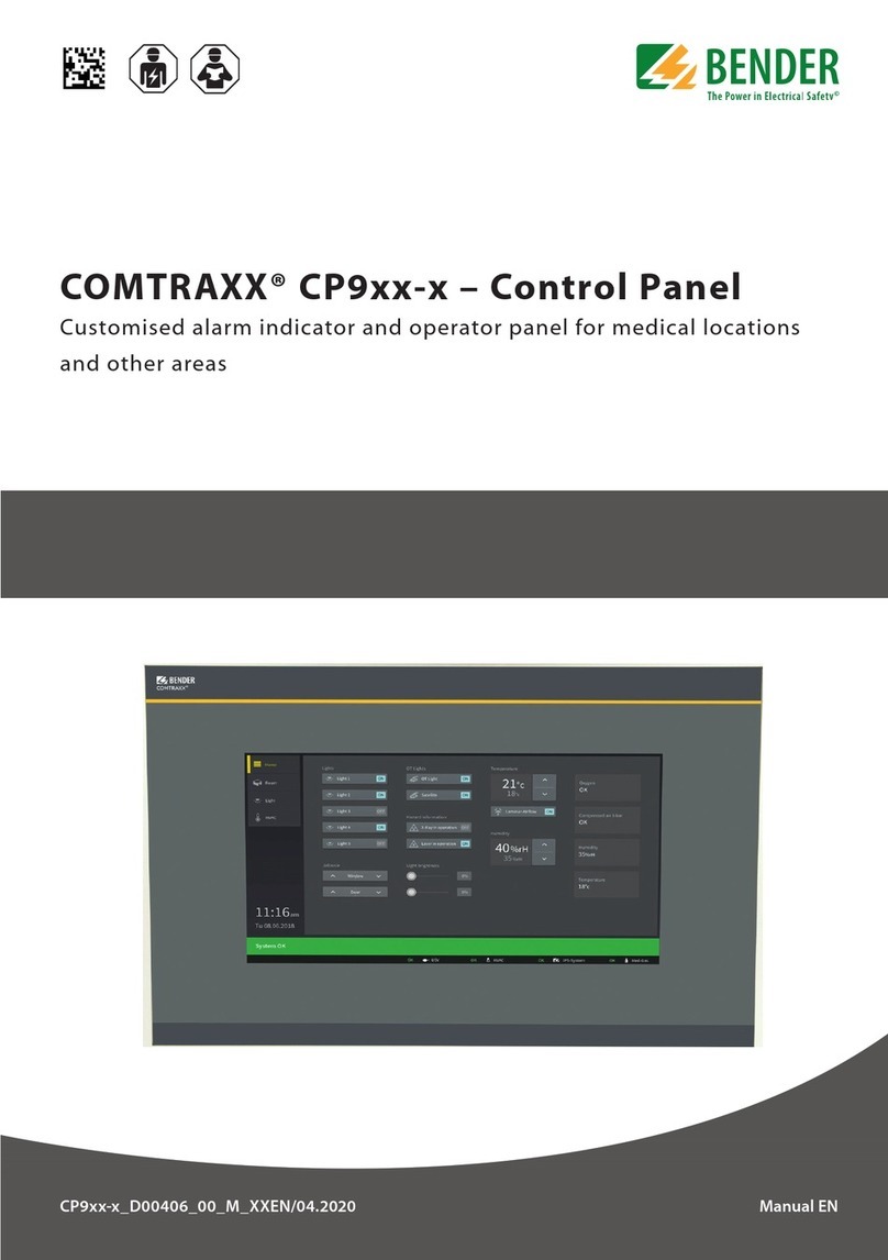Bender COMTRAXX CP9 Series User manual