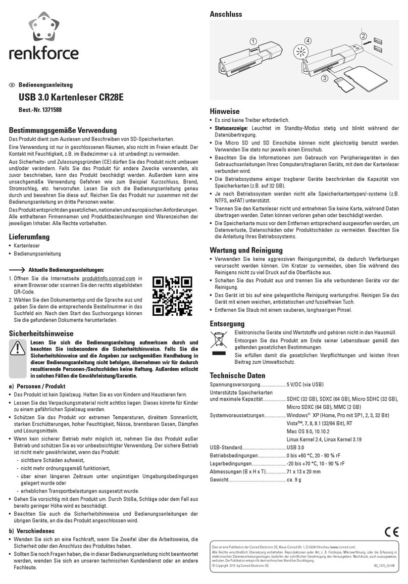 Renkforce CR28E operating instructions