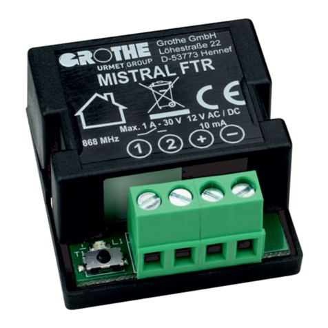 GROTHE MISTRAL FTR Instructions for installation and operation