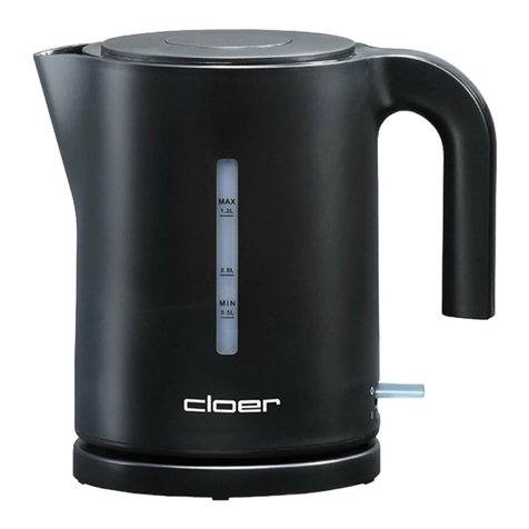 Cloer 4110 operating instructions