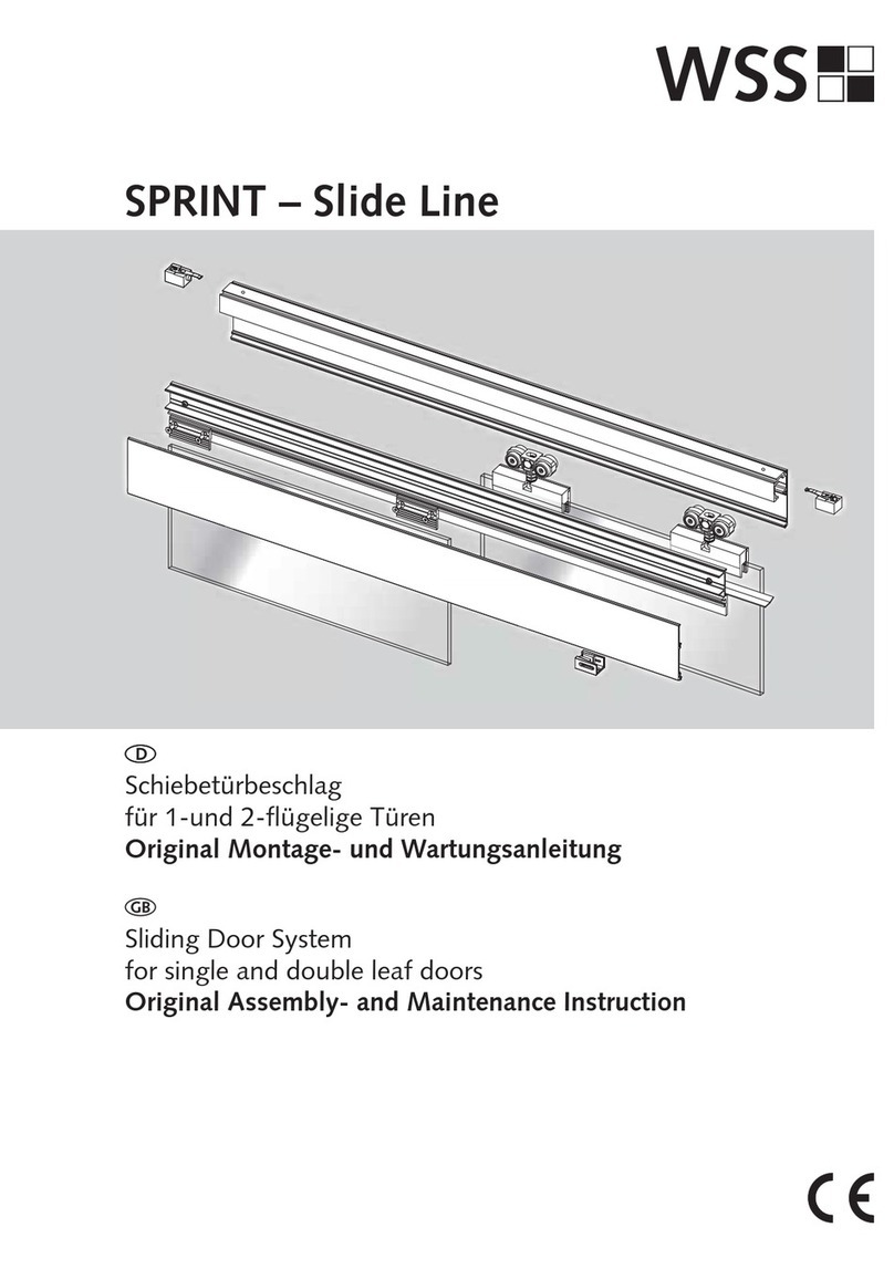 WSS SPRINT Slide Line Original Assembly and Maintenance Instructions WSS SPRINT Slide Line Original Assembly and Maintenance Instructions