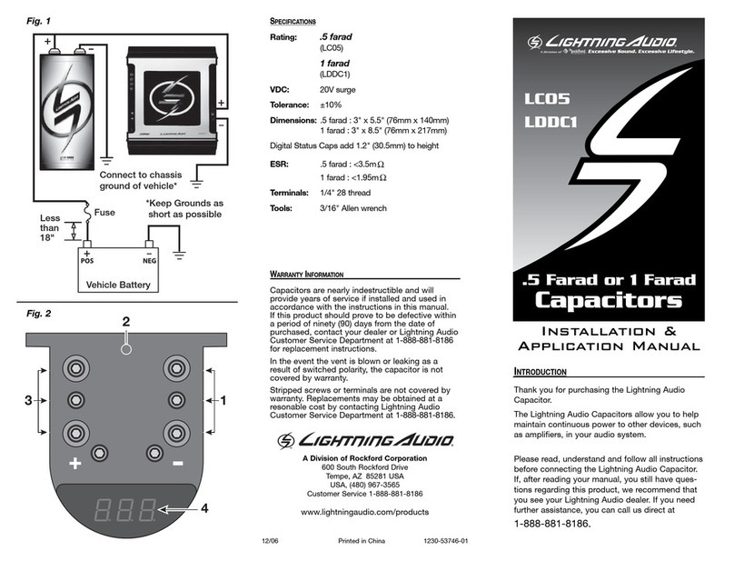 Lightning Audio LC05 Installation and application manual