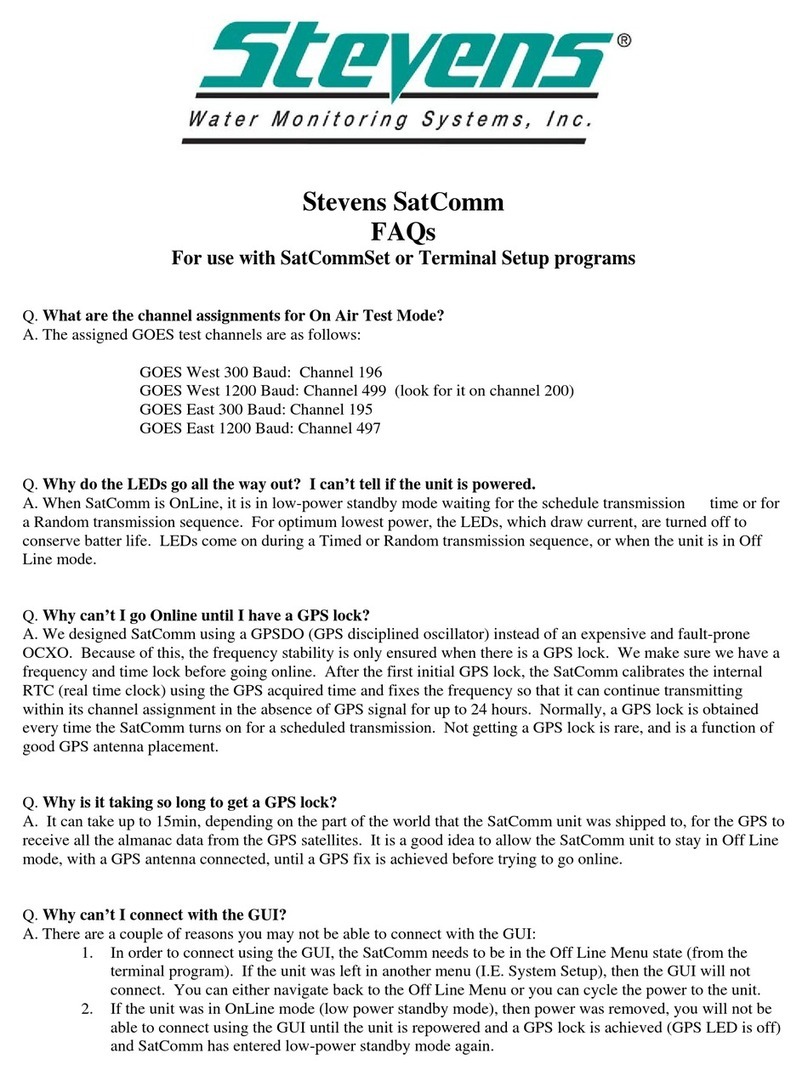 Stevens SatComm GOES Installation guide