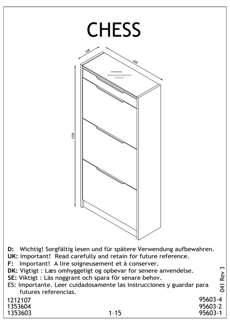 Dynamic24 Chess Shoe Rack 95603-4 manual