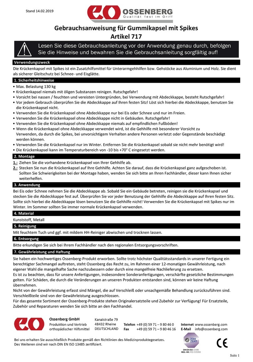Ossenberg 717 User manual