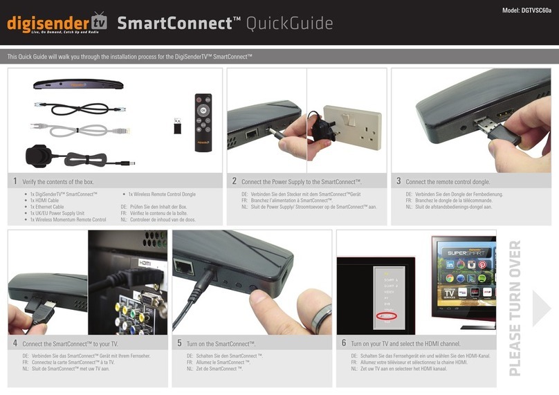 DigiSender SmartConnect DGTVSC60a User manual