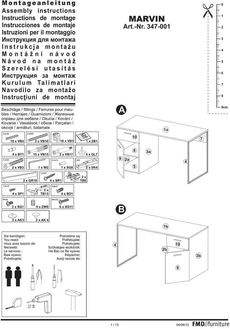 FMD Furniture Marvin 347-001 Assembly instructions FMD Furniture Marvin 347-001 Assembly instructions
