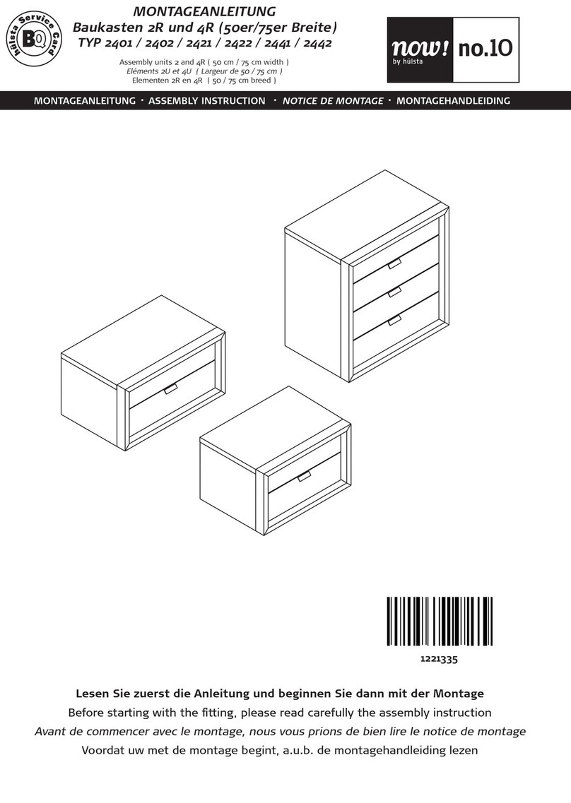 Hülsta now! no 10 2401 User manual Hülsta now! no 10 2401 User manual