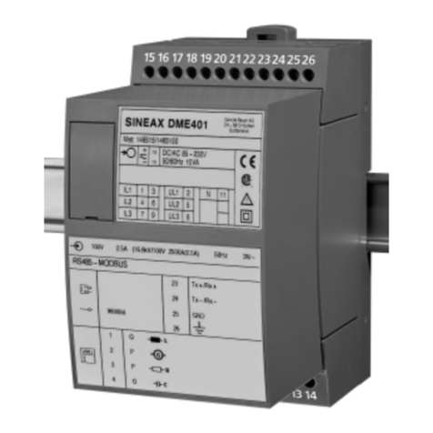 Camille Bauer Gossen MetraWatt SINEAX DME 401 operating instructions