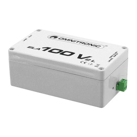 Omnitronic ELA 100 V 2 L user manual Omnitronic ELA 100 V 2 L user manual