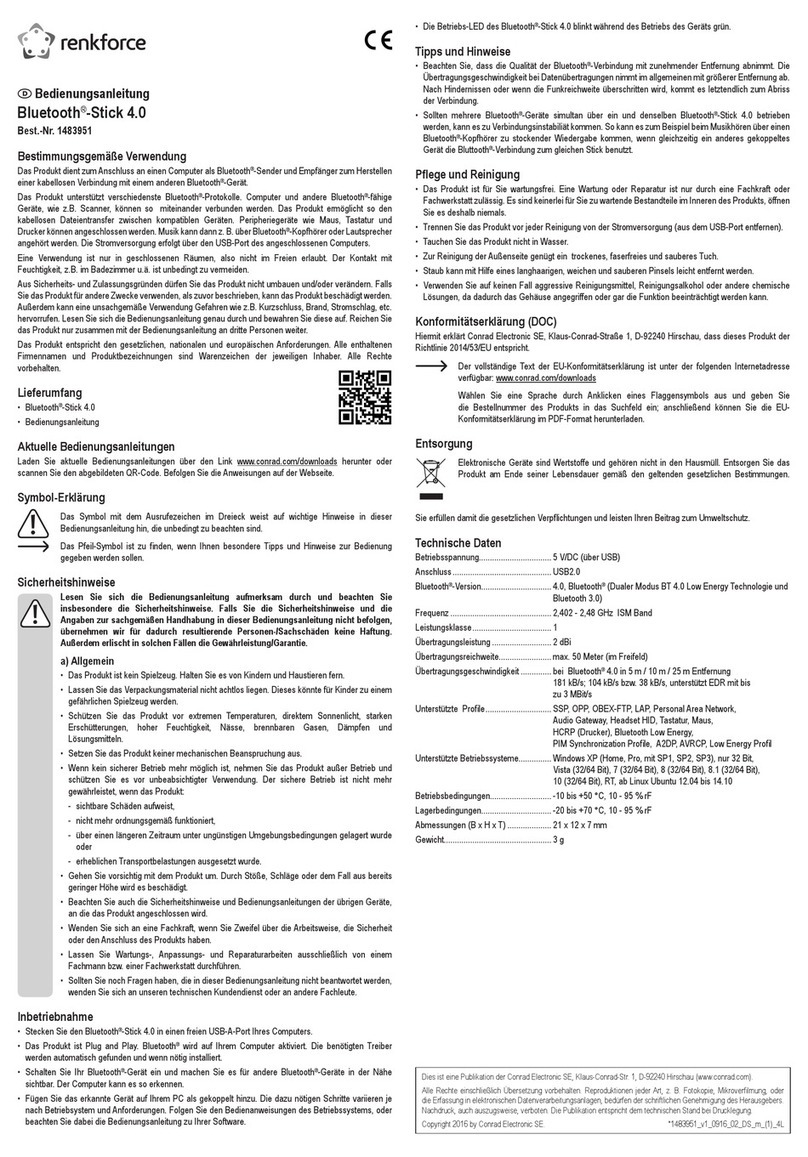 Renkforce RF-4451853 operating instructions