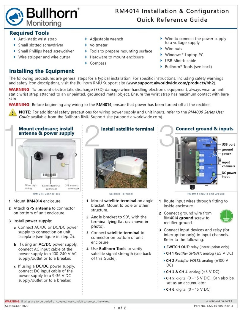 Bullhorn RM4000 Series RM4010 Quick reference guide