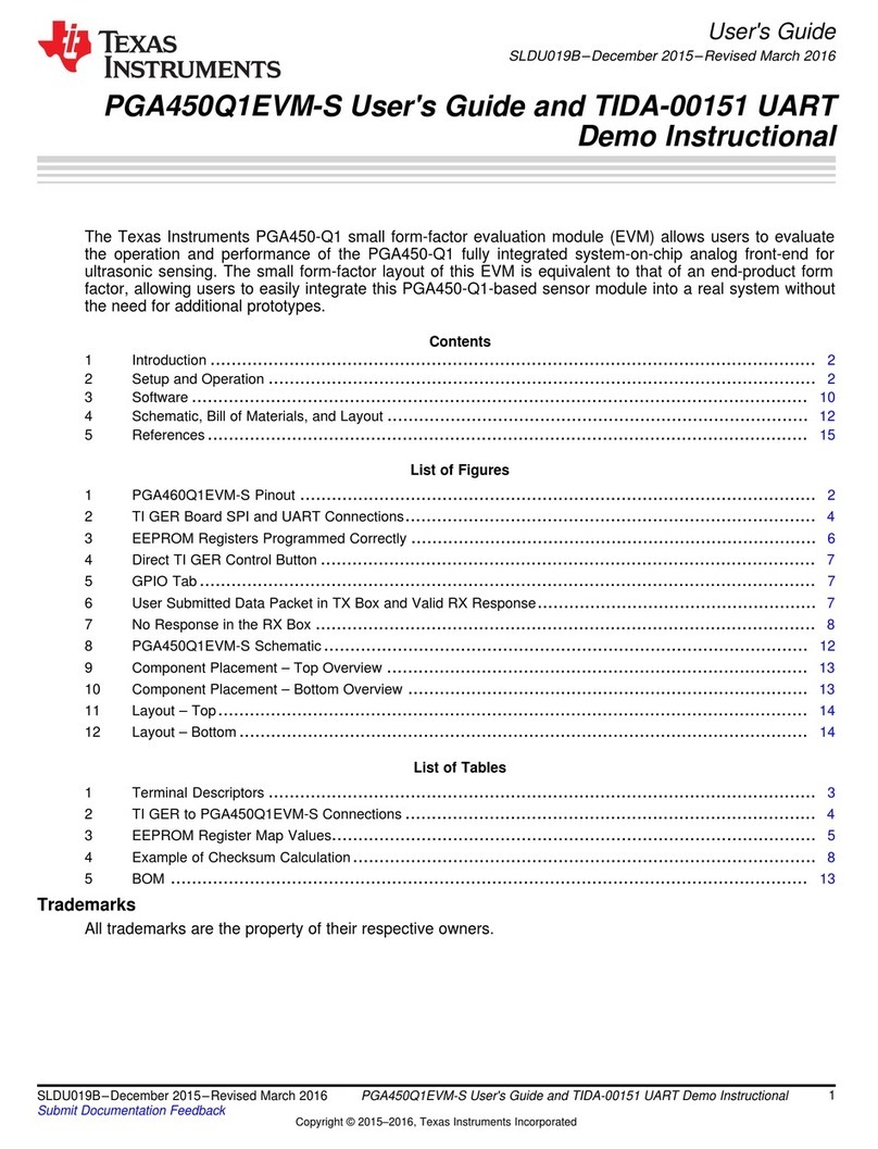 Texas Instruments PGA450Q1EVM-S User manual