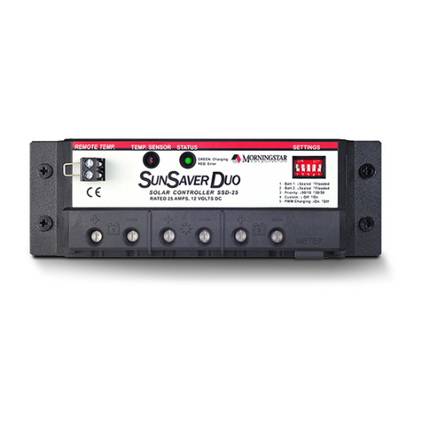 Morningstar SUNSAVER DUO Installation and operation manual Morningstar SUNSAVER DUO Installation and operation manual