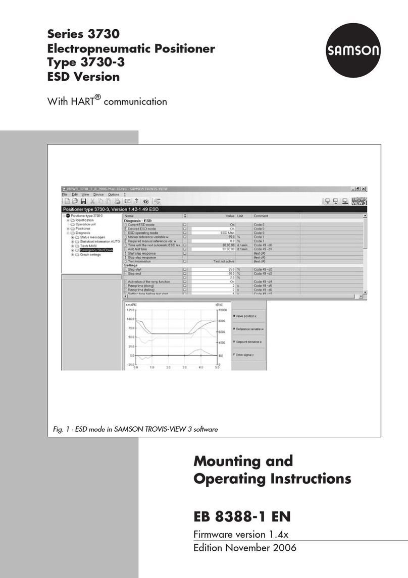 Samson 3730-3 ESD Mounting and operating instructions