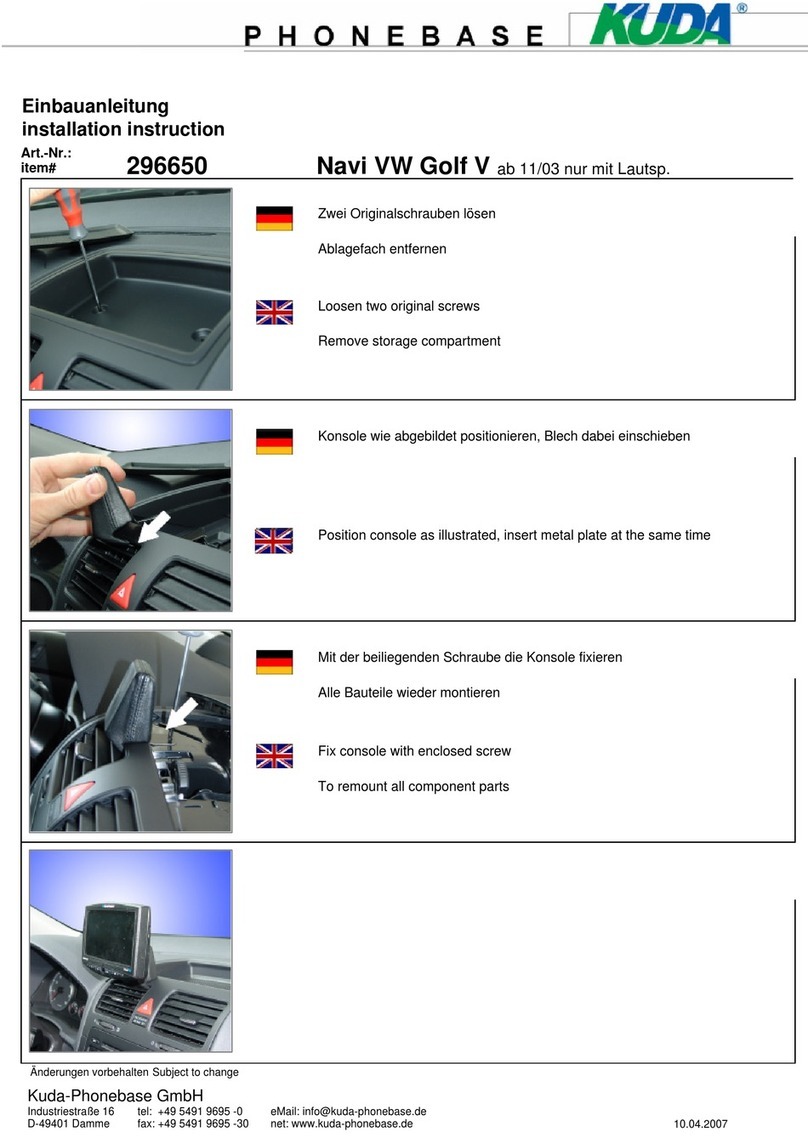 Kuda 296650 User manual