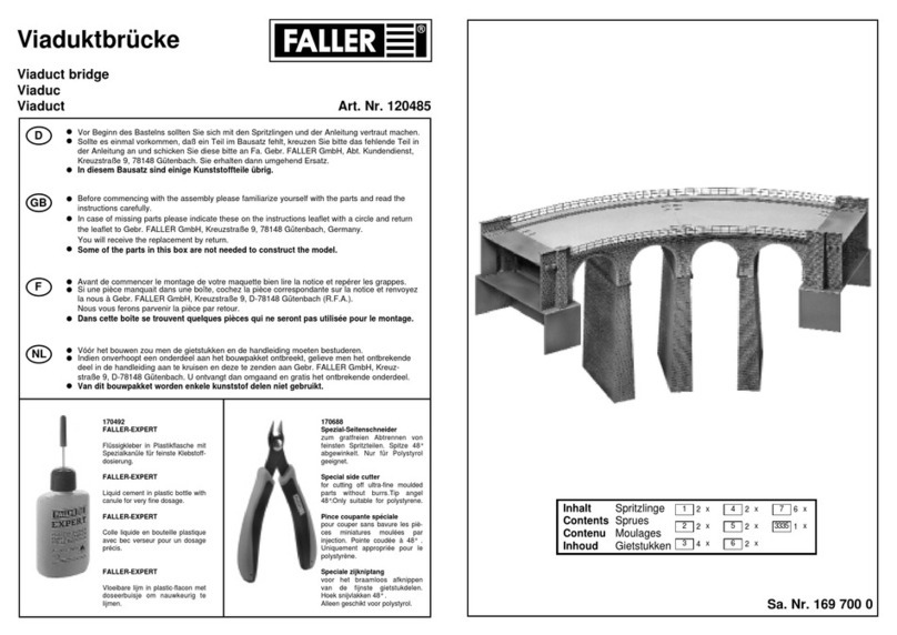 Faller 120485 User manual Faller 120485 User manual
