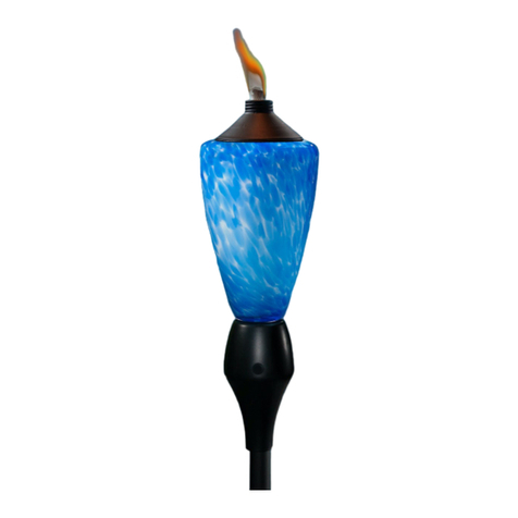 tiki Glowing Torch Instructions and warnings