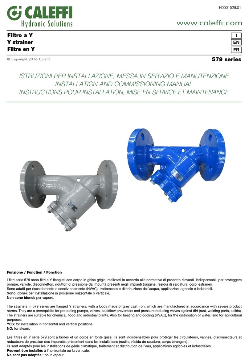 CALEFFI 579 Series Guide