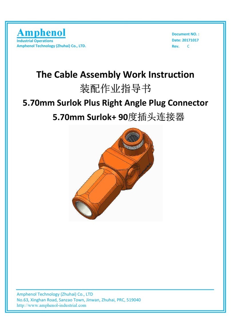 Amphenol Surlok Plus SLPPA16BSR User manual Amphenol Surlok Plus SLPPA16BSR User manual