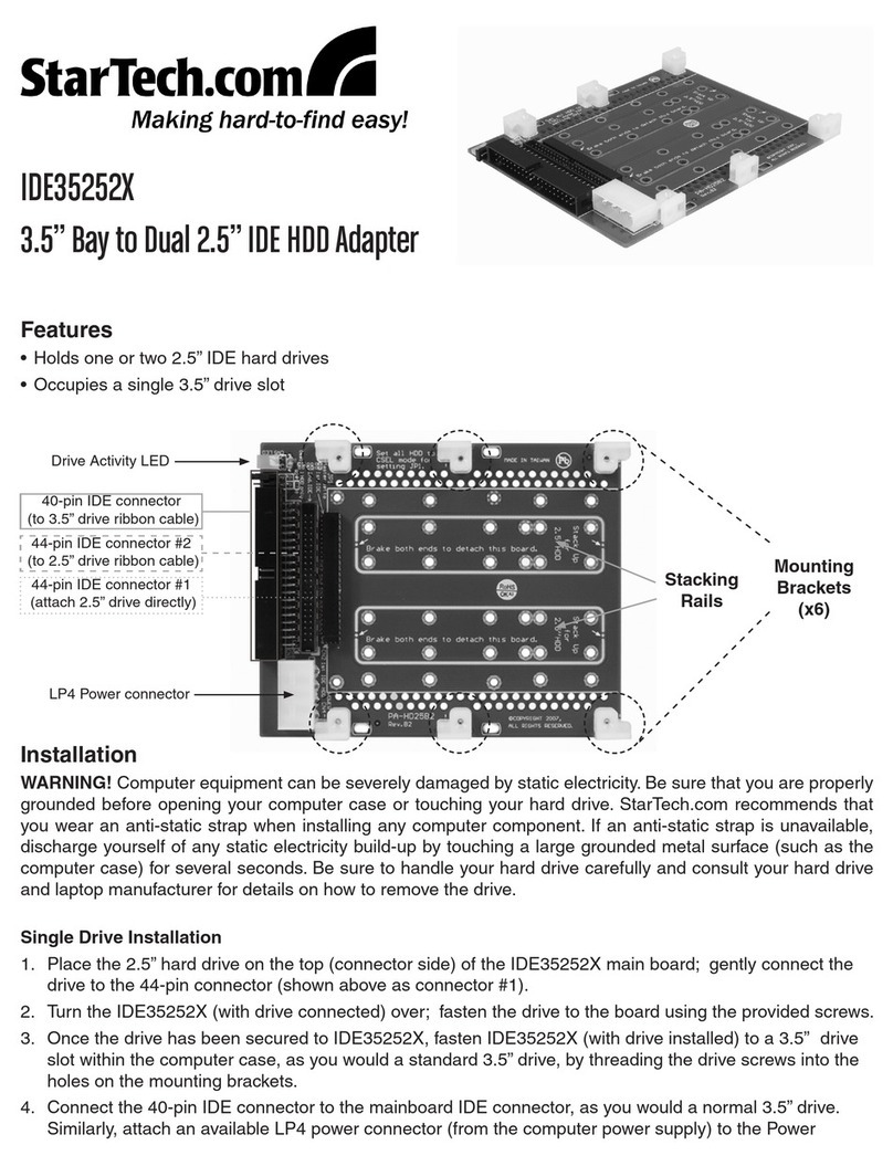 StarTech.com IDE35252X User manual