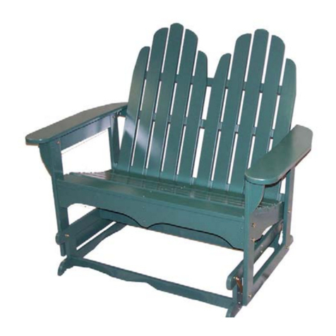L.L.Bean ADIRONDACK GLIDER Assembly instructions