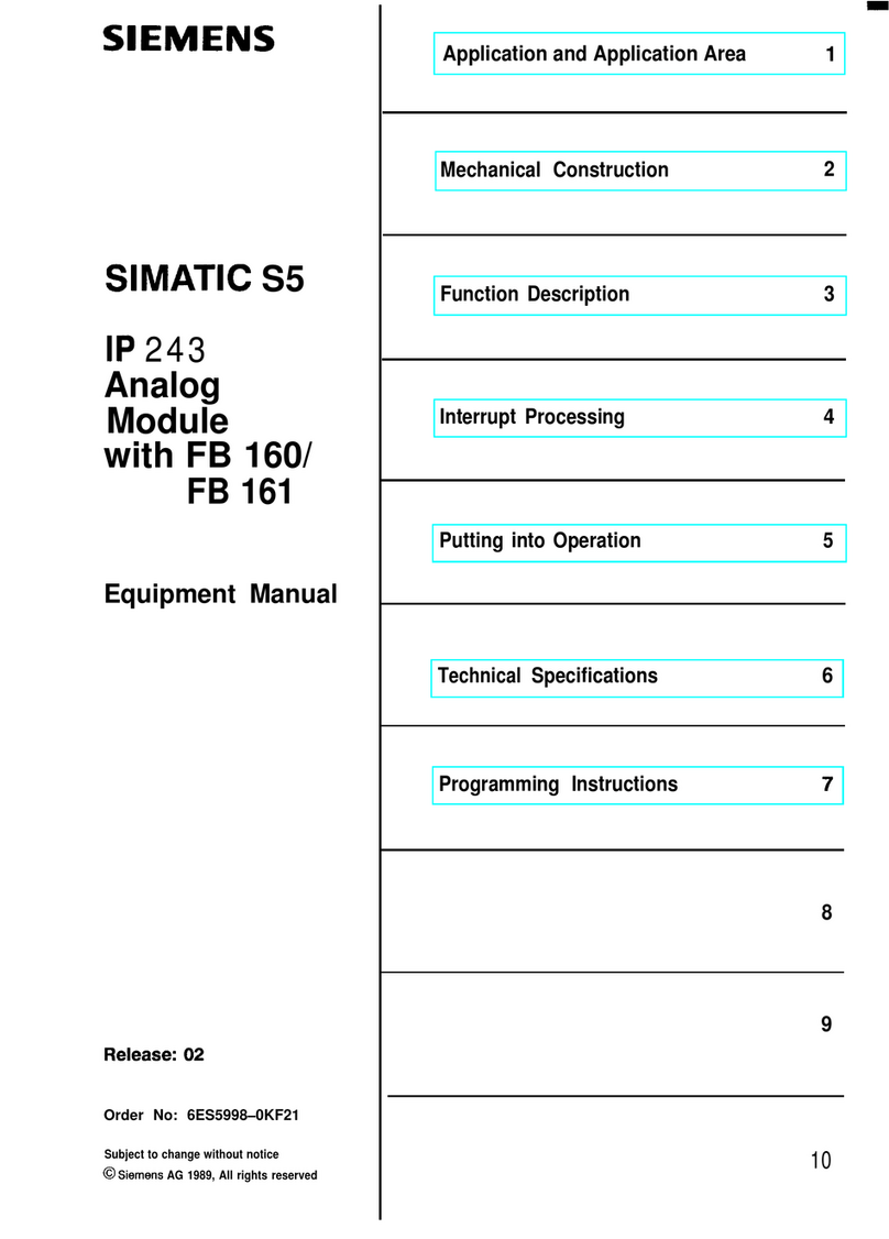 Siemens SIMATIC S5 1P 243 Equipment manual