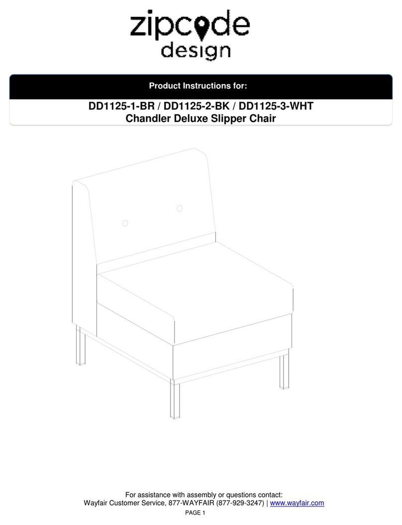 Wayfair Zipcode Design DD1125-1-BR Instruction sheet Wayfair Zipcode Design DD1125-1-BR Instruction sheet