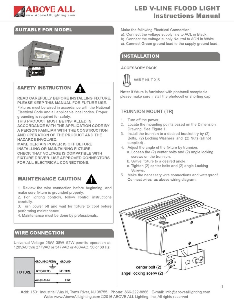 Above All V-LINE Series instruction manual
