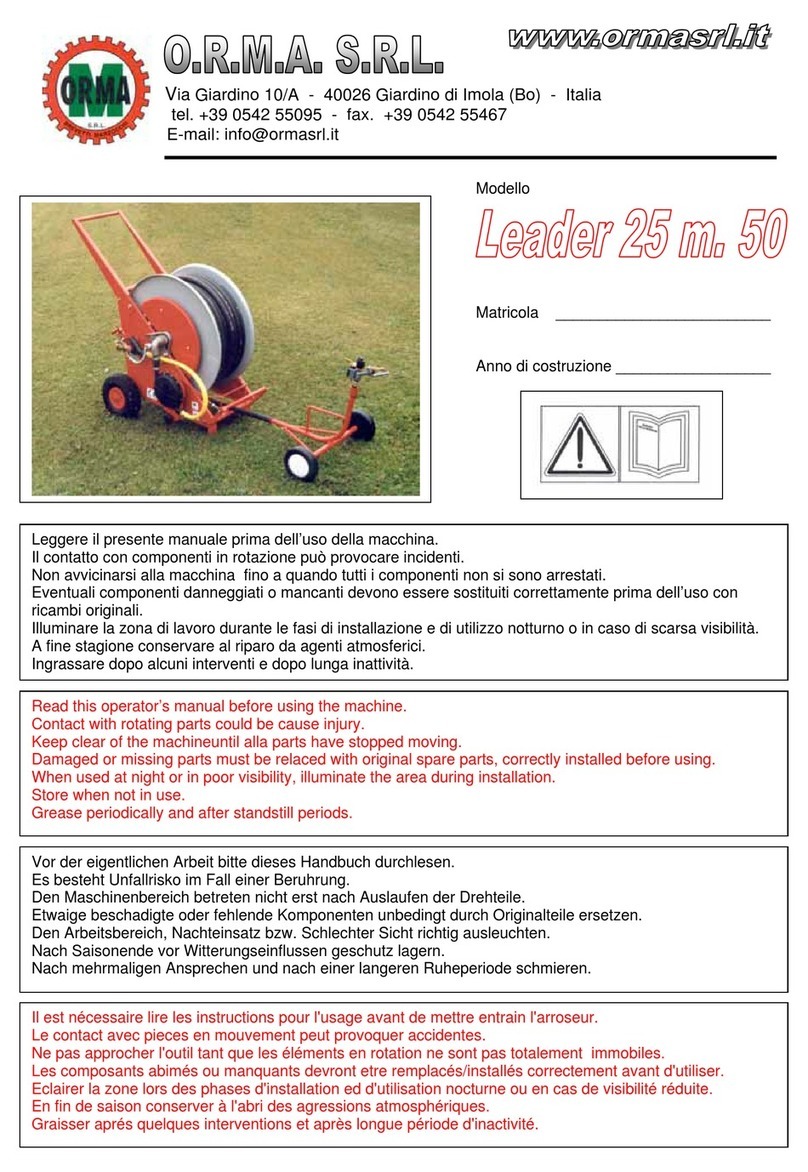 ORMA Leader 25/50 Operator's manual