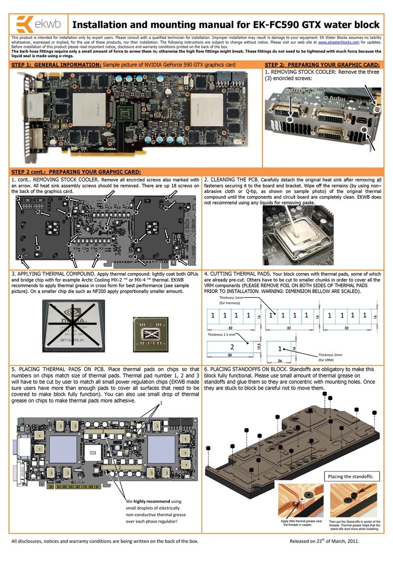 ekwb EK-FC590 GTX Manual