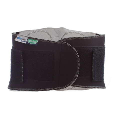 sensiplast BACK BRACE PRO COMFORT Instructions for use