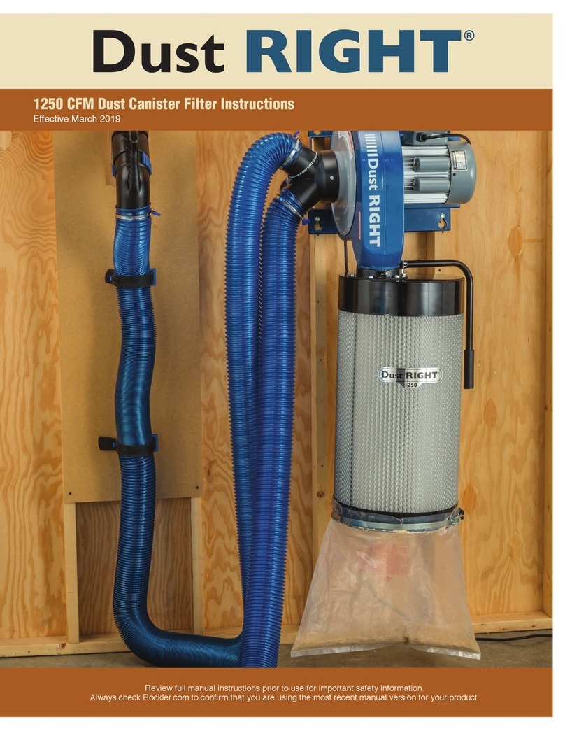 Dust Right 1250 CFM instructions