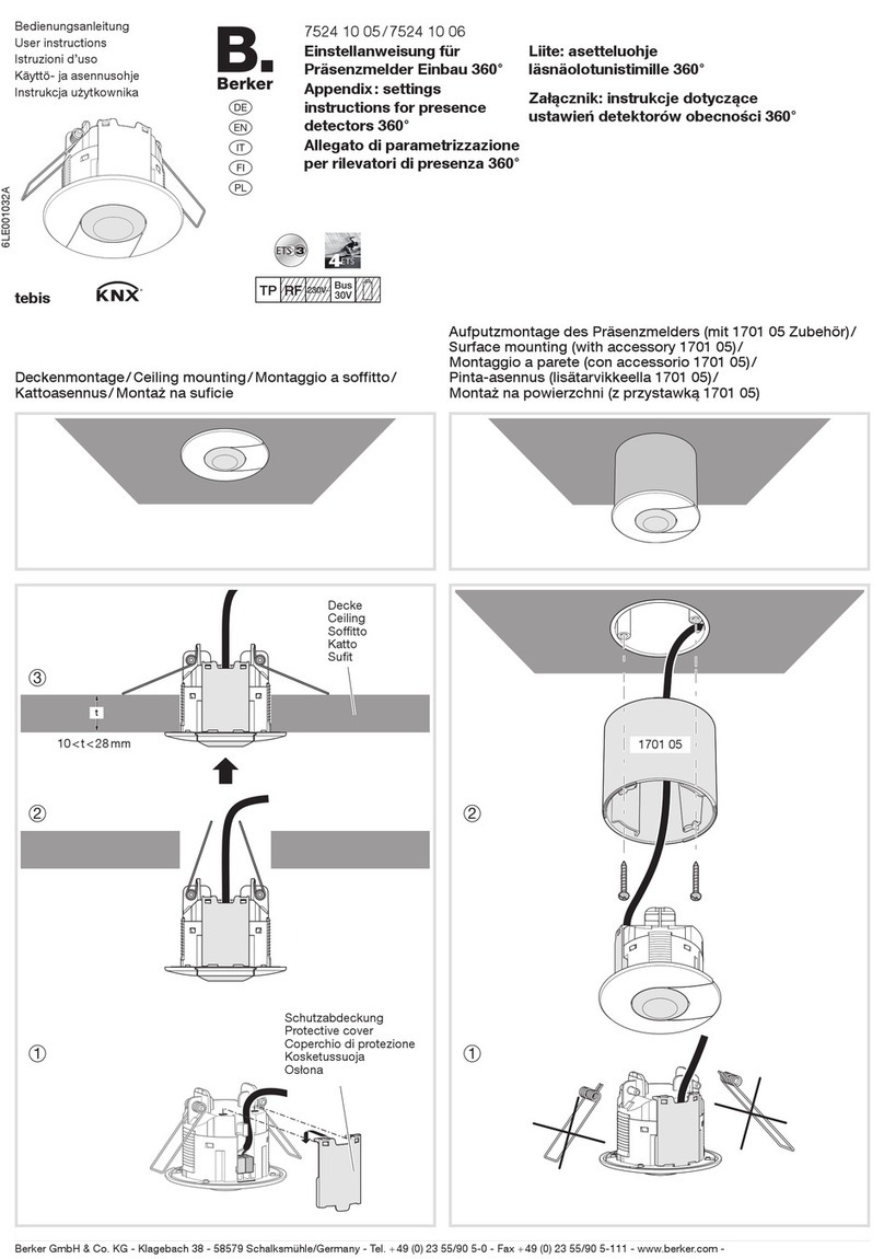 Berker 7524 10 05 Operating manual