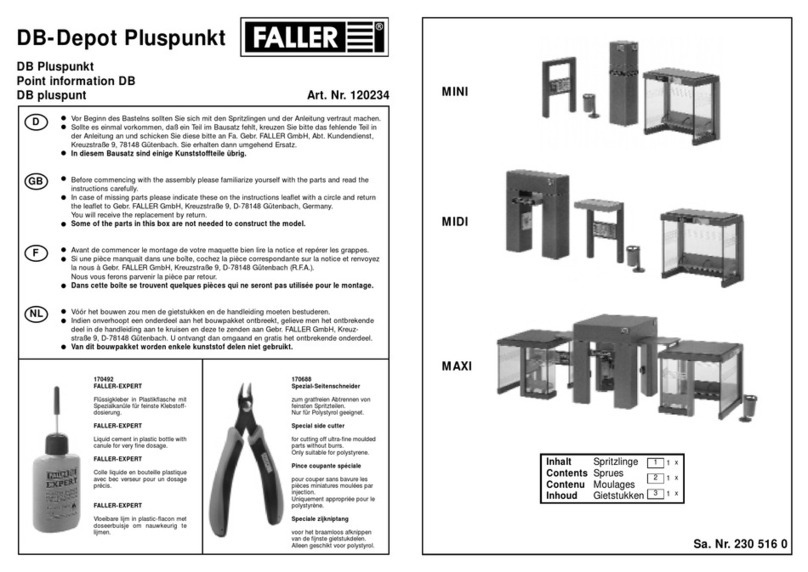 Faller 120234 User manual