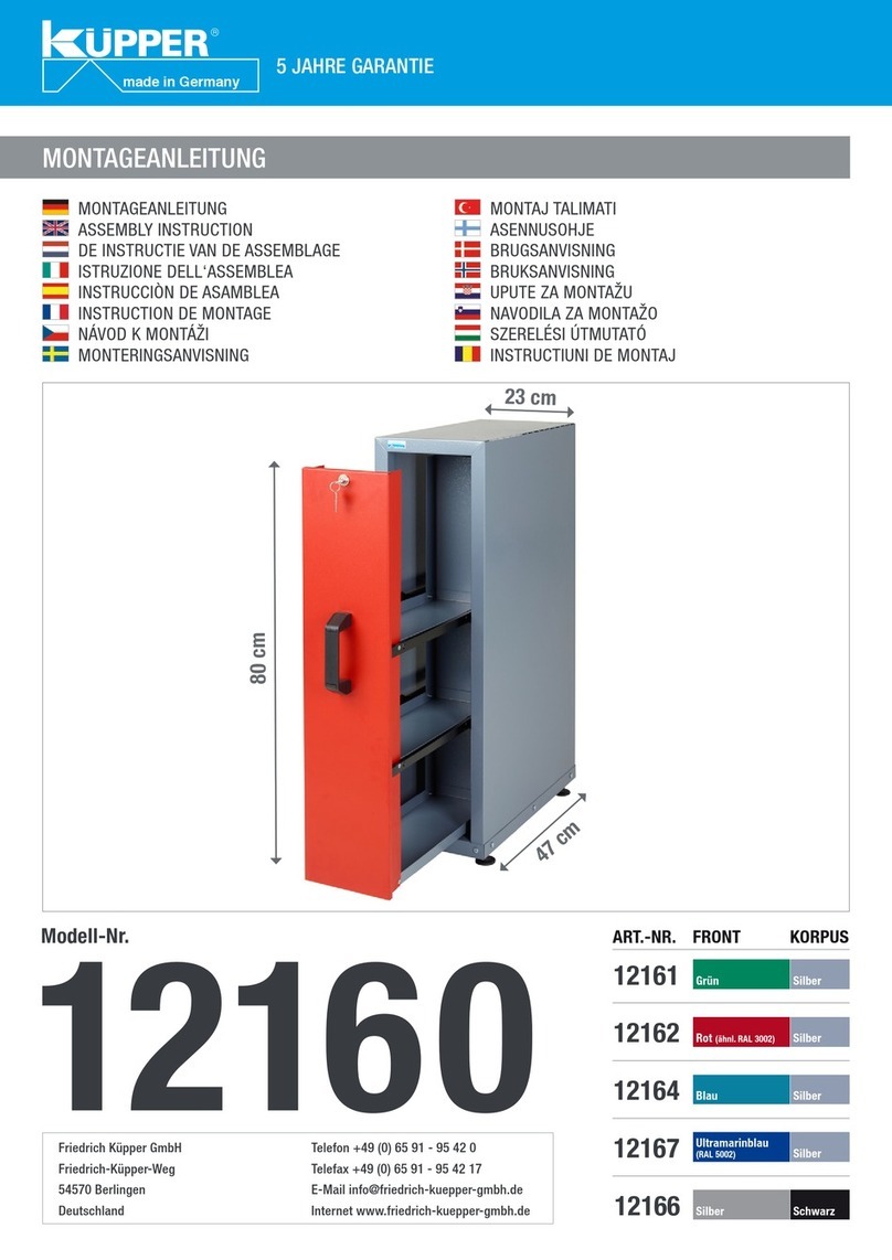 kupper 12160 User manual
