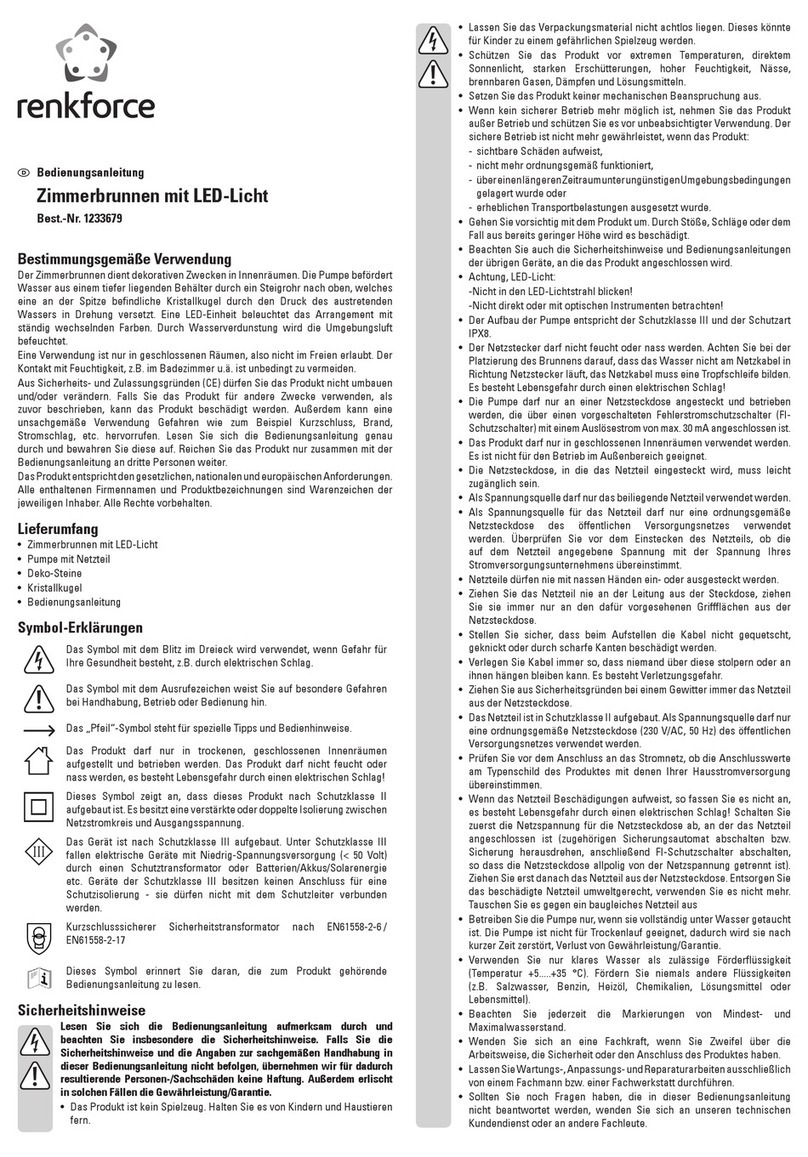 Renkforce 1233679 operating instructions