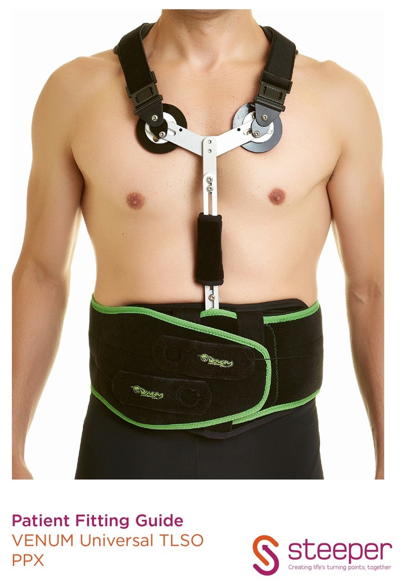 Steeper VENUM Universal TLSO PPX patient fitting guide Steeper VENUM Universal TLSO PPX patient fitting guide