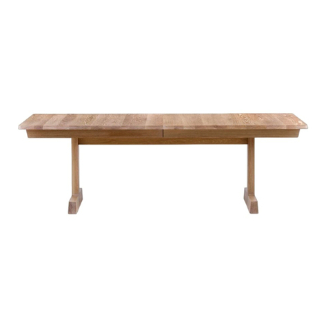 De La Espada REFECTORY EXTENDING TABLE User manual