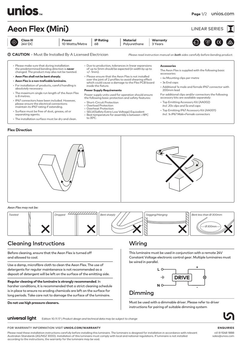 unios LINEAR Series manual