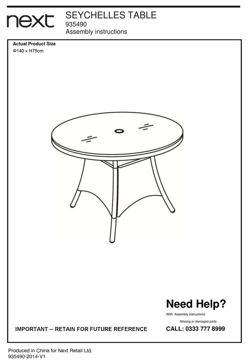 Next SEYCHELLES TABLE 935490 User manual